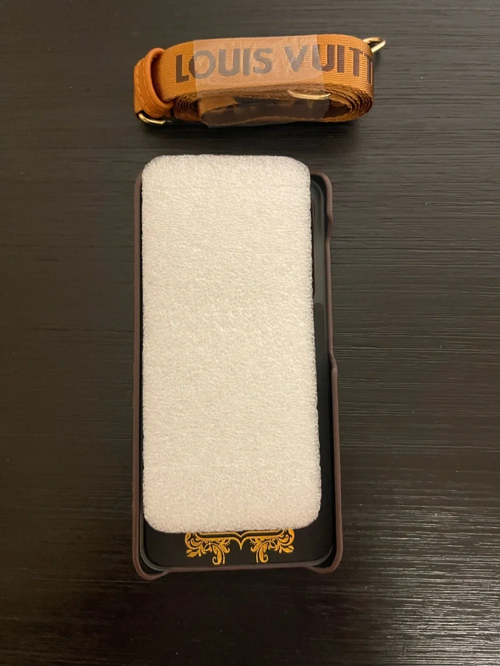 Samsung s25 regular Card Phone Case - Brown & Tan with detachable strap